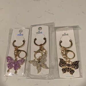 Butterfly keychain/bag charm